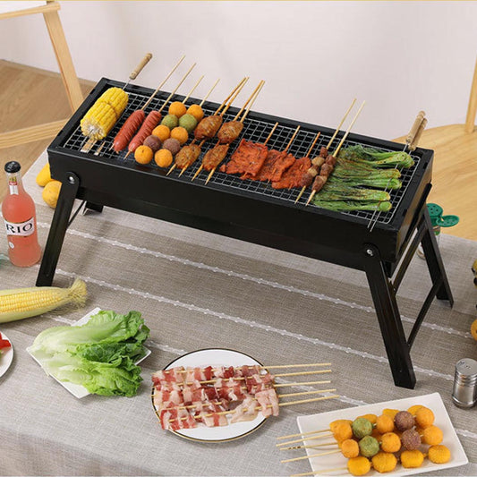 SOGA Portable Folding Box Charcoal BBQ Grill 60cm