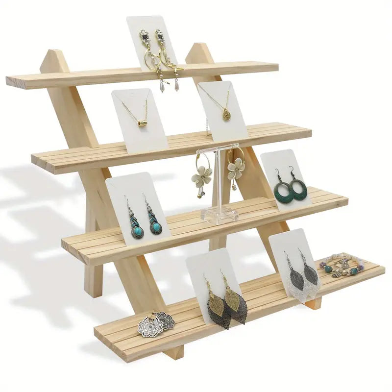 Add a touch of elegance with this handcrafted wooden riser shelf